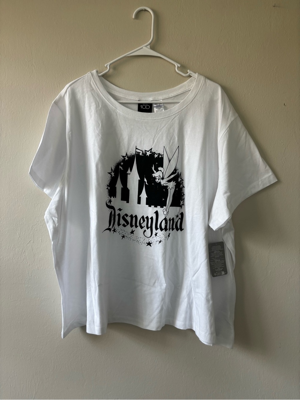 Disney 100 Disneyland Shirt Womens size 3X Tinkerbell Castle Celebration Shirt